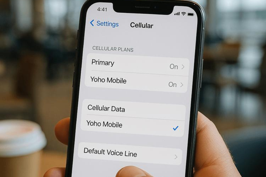 esim digital pada pengaturan jaringan smartphone