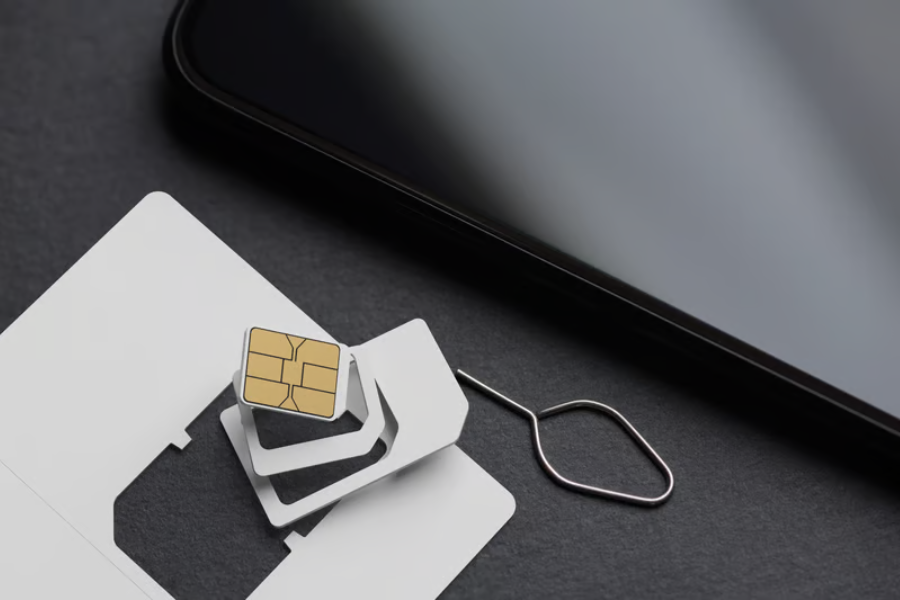 Tampilan pengaturan seluler iPhone untuk memeriksa profil eSIM sebelum menghapus paket yang tidak lagi digunakan.